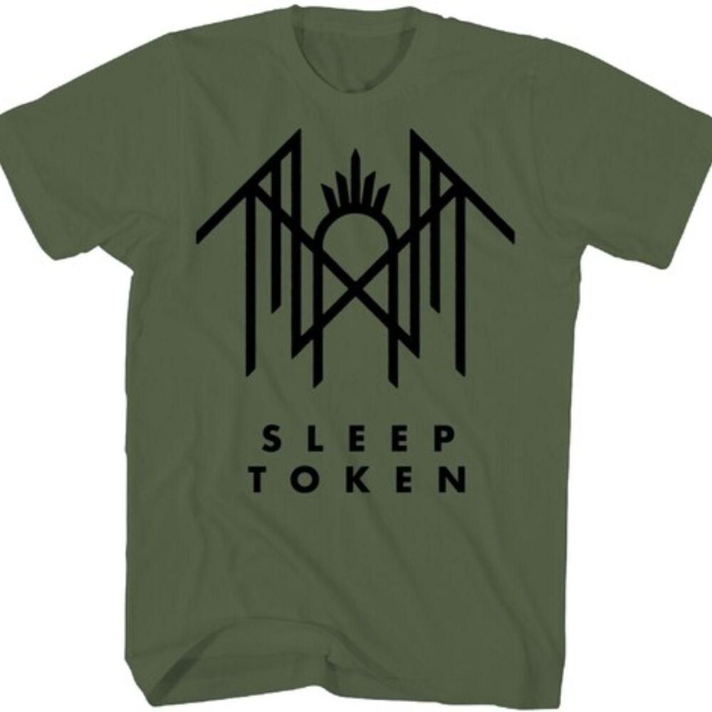 Sleep Token Official Logo T-Shirt – LARGE – Green – Gmerch, 2025
